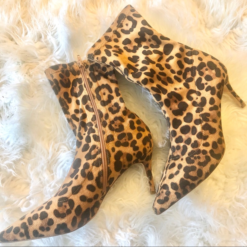 Animal Print Booties